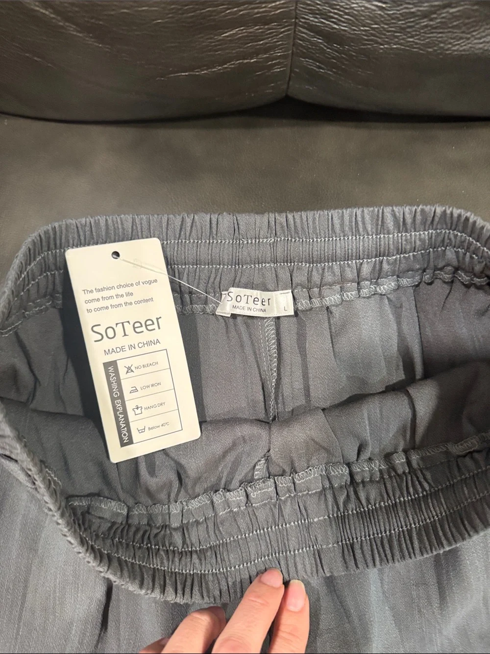 Light Gray Women's Pull-On Shorts with Drawstring